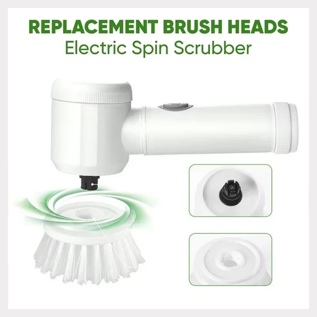 5-in-1 Electric Rotating Brush: Multifunctional, Waterproof, USB Rechargeable, and Replaceableeable